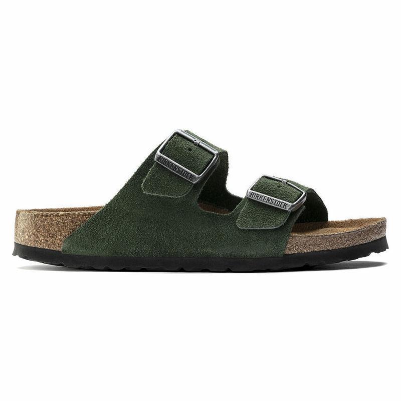 Arizona Birkenstock Soft Footbed Semisove Panske Olivovo Zelená | SK 296EBC